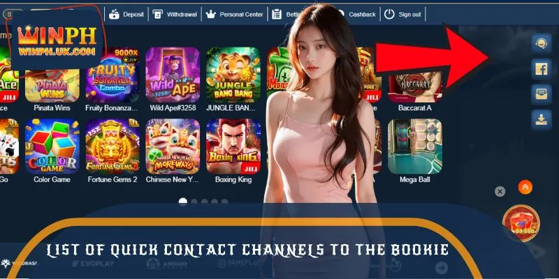 List of quick contact channels to the bookie